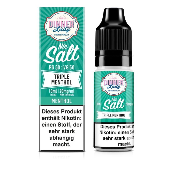 Triple Menthol Nikotinsalzliquid (Menthol & Eukalyptus) - Dinner Lady - Smokkie | eine Marke der Smoke Smart GmbH