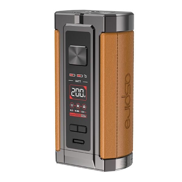 Aspire VRod 200 Mod Akkuträger Vintage Braun Lederimitat - Smokkie