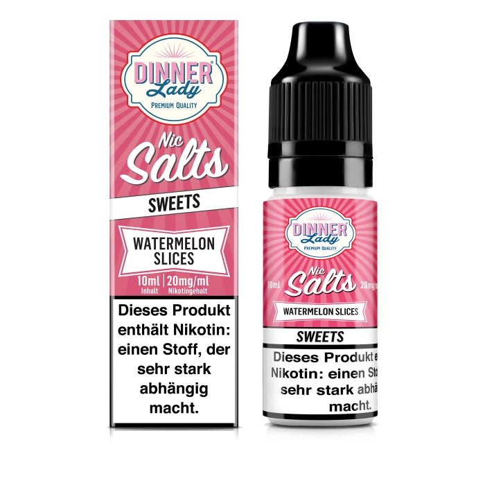 Watermelon Slices Nikotinsalzliquid (Wassermelon) - Dinner Lady - Smokkie | eine Marke der Smoke Smart GmbH