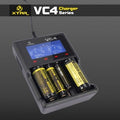 XTAR VC4 Ladegerät für LiIon und NIMH ohne Netzstecker - Smokkie | eine Marke der Smoke Smart GmbH