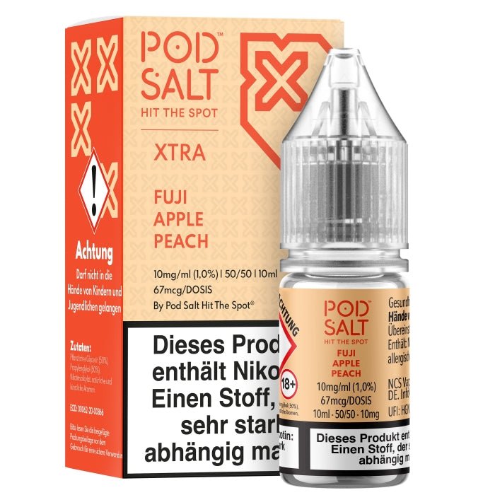 XTRA Fuji Apple Peach Nikotinsalzliquid POD SALT - Smokkie | eine Marke der Smoke Smart GmbH