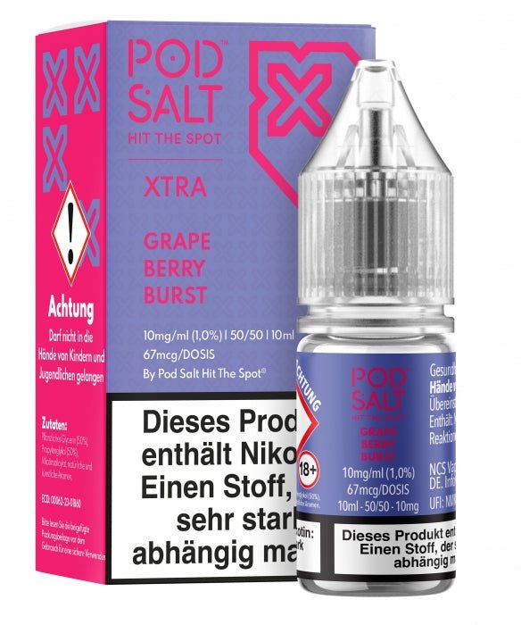XTRA GRAPE BERRY BURST Nikotinsalzliquid POD SALT - Smokkie