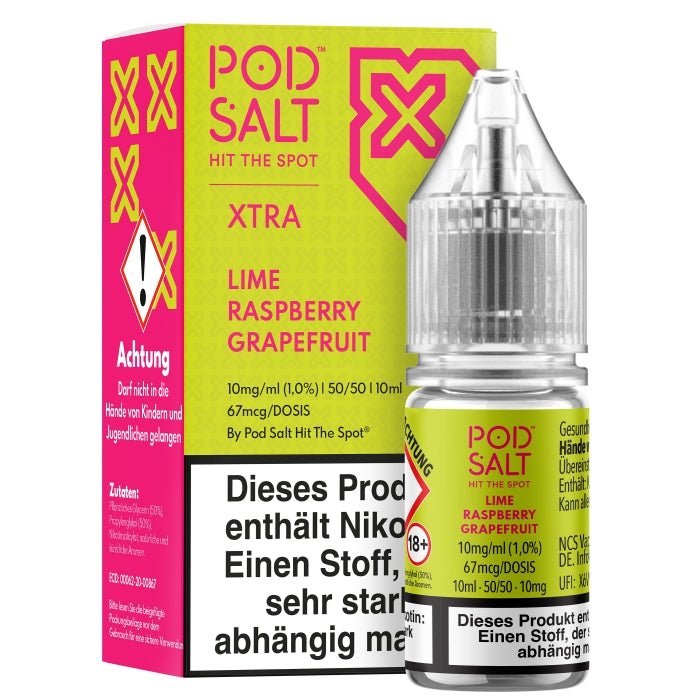 XTRA Lime Grapefruit Raspberry Nikotinsalzliquid POD SALT - Smokkie | eine Marke der Smoke Smart GmbH