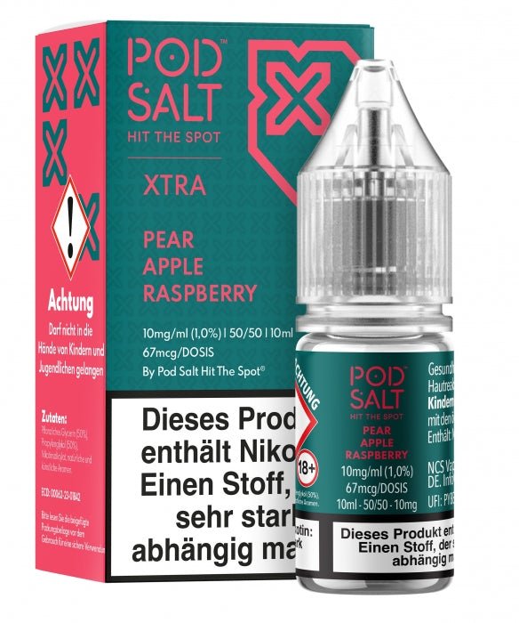 XTRA PEAR APPLE RASPBERRY Nikotinsalzliquid POD SALT - Smokkie | eine Marke der Smoke Smart GmbH