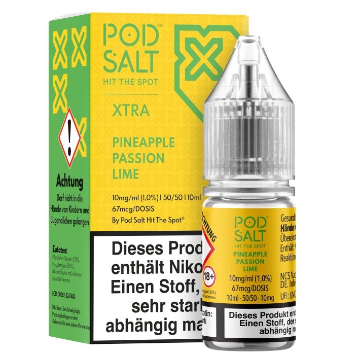 XTRA Pineapple Passion Lime Nikotinsalzliquid POD SALT - Smokkie | eine Marke der Smoke Smart GmbH