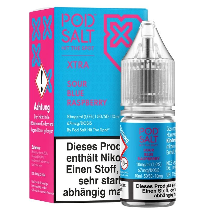XTRA Sour Blue Raspberry Nikotinsalzliquid POD SALT - Smokkie | eine Marke der Smoke Smart GmbH