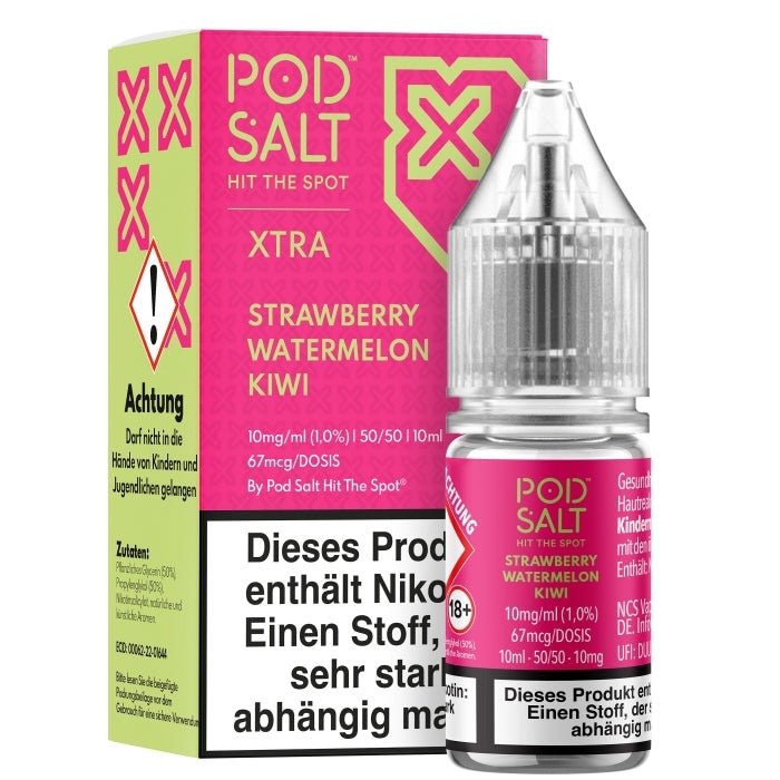 XTRA Strawberry Watermelon Kiwi Nikotinsalzliquid POD SALT - Smokkie | eine Marke der Smoke Smart GmbH