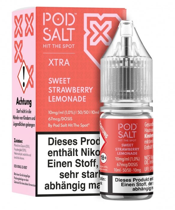 XTRA SWEET STRAWBERRY LEMONADE Nikotinsalzliquid POD SALT - Smokkie | eine Marke der Smoke Smart GmbH