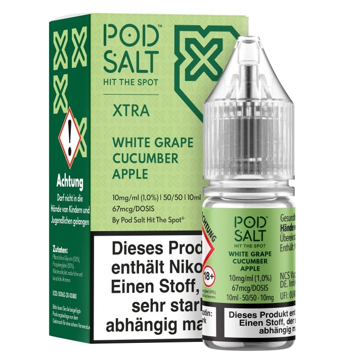 XTRA White Grape Cucumber Apple Nikotinsalzliquid POD SALT - Smokkie | eine Marke der Smoke Smart GmbH